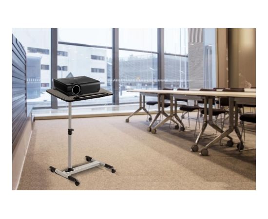 Maclean MC-671 Universal Portable Adjustable Laptop Projector Desk Trolley Table