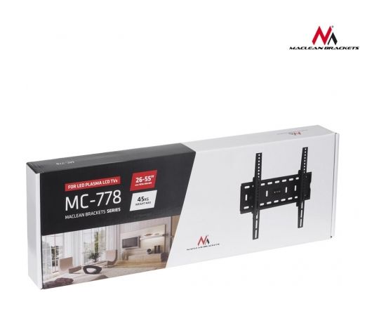 Maclean MC-778 Adjustable TV Sienas stiprinājums  for LED 26-55'' 45kg max vesa 400x400