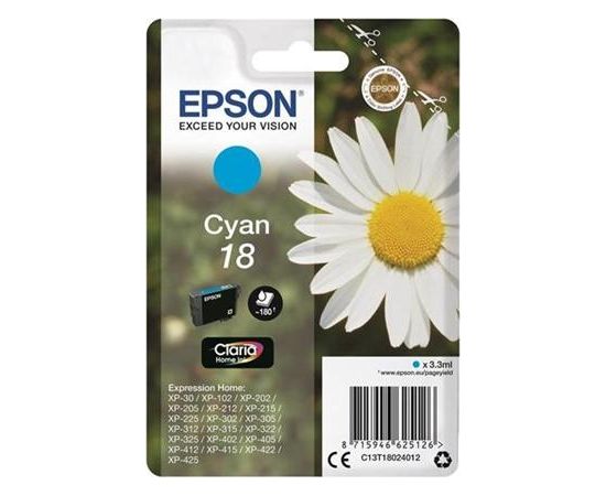 Epson 18 CY Ink Cartridge, Cyan