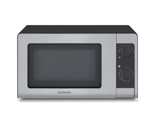 DAEWOO Microwave oven KOR-6647 20 L, Mechanical control, 700 W, Black/ grey, Free standing, Defrost function