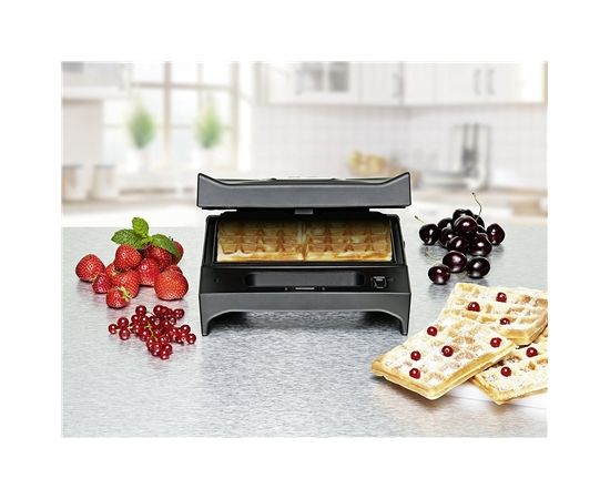 Rommelsbacher Multifunctional toaster and grill SWG 700 Black/ stainless steel, 700 W, Number of plates 3, Number of sandwiches 4