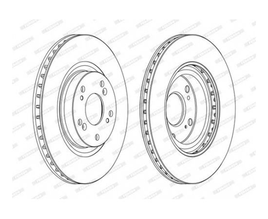 Ferodo Bremžu disks DDF1596C