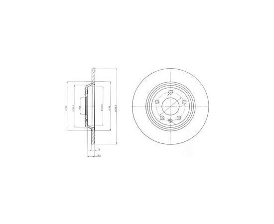 Delphi Bremžu disks BG4081