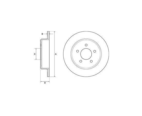 Delphi Bremžu disks BG3739