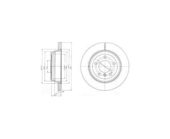 Delphi Bremžu disks BG4243C