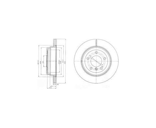 Delphi Bremžu disks BG4243C