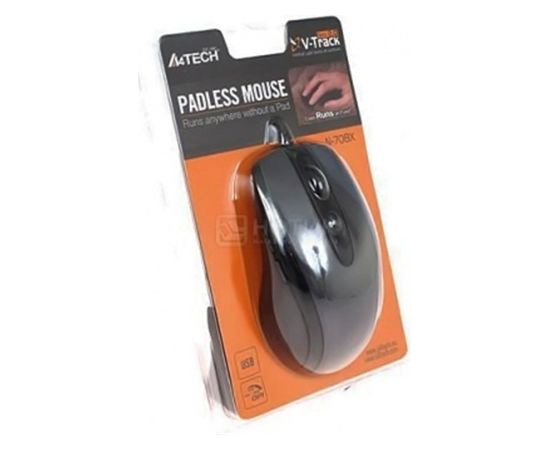 A4Tech Mouse N-708X,  V-Track wired, Black