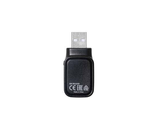 Edimax AC600 Dual-Band Wi-Fi USB Adapter 2.4GHz/5GHz, Antenna type Internal, USB ports quantity 1