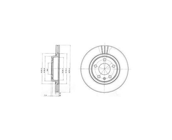 Delphi Bremžu disks BG3198