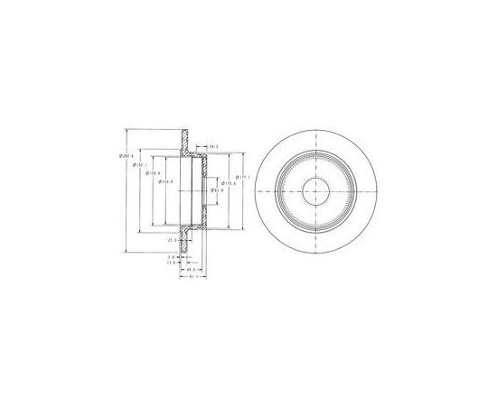 Delphi Bremžu disks BG2510