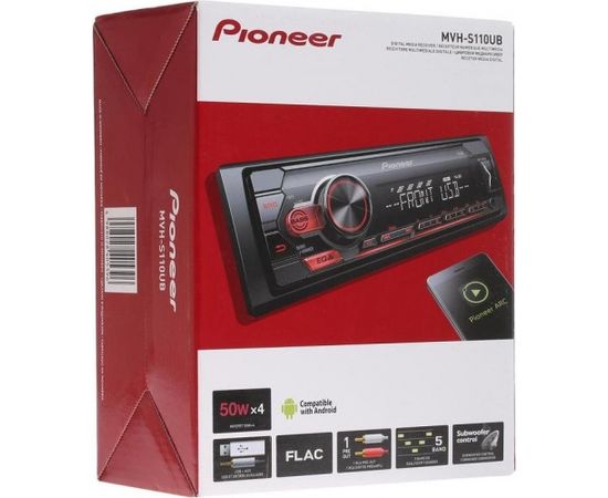 Pioneer MVH-S110UB Автомобильное Pадио / USB / AUX / Radio / Flac / черный