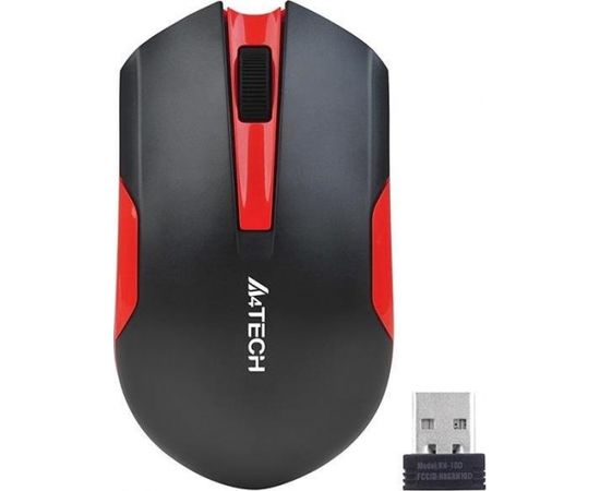 A4-tech Mouse A4TECH V-TRACK G3-200N-1 Black+Red WRLS