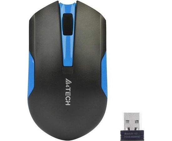 A4-tech Mouse A4TECH V-TRACK G3-200N-1 Black+Blue WRLS