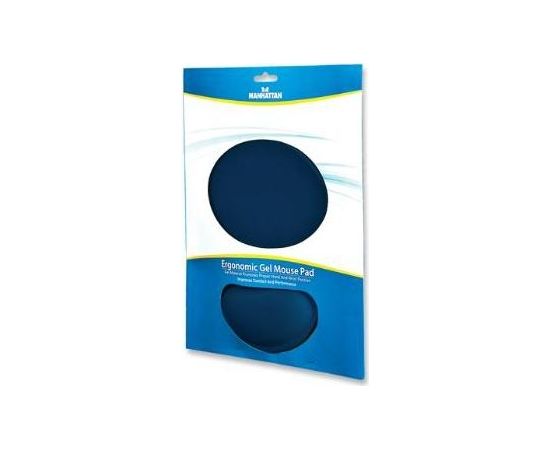 Manhattan Ergonomic Gel Mouse Pad, Blue