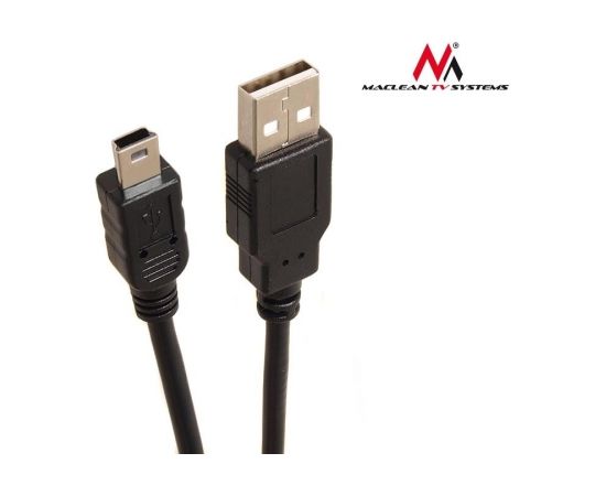 Maclean MCTV-749 USB 2.0 Hi-Speed A to mini-B 5 pin Cable Power & Data Lead 3m