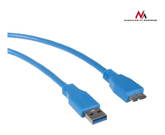 Maclean MCTV-587 Cable USB 3.0 AM microBM cable Plug-in connector 1,5m