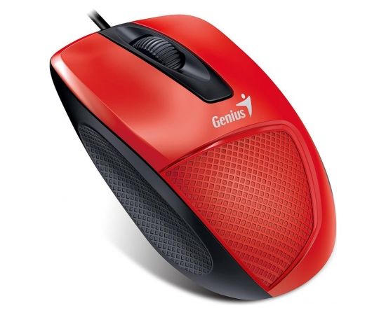 Genius DX-150X USB Red Wired Mouse 1000 DPI optical sensor Ergonomic design