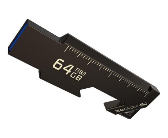 Team Group memory USB T183 64GB USB 3.0 Black Multifunctional design