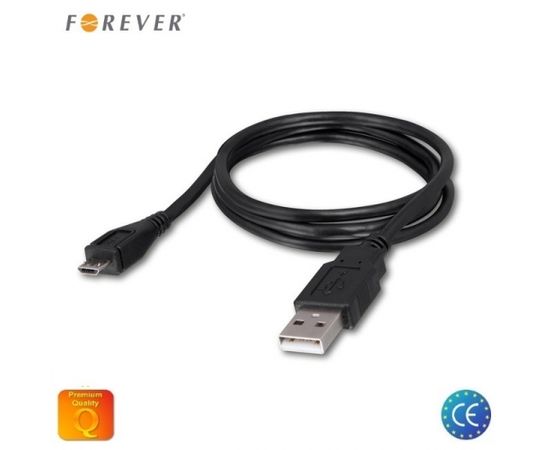 Forever Универсальный Микро USB Кабель данных и заряда 3м Черный (EU Blister)