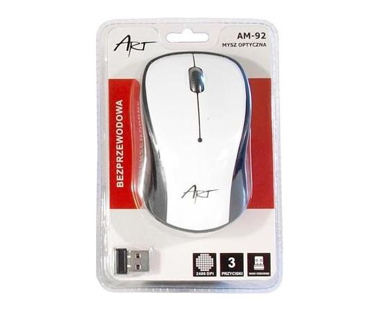 ART mouse wireless-optical USB AM-92C white