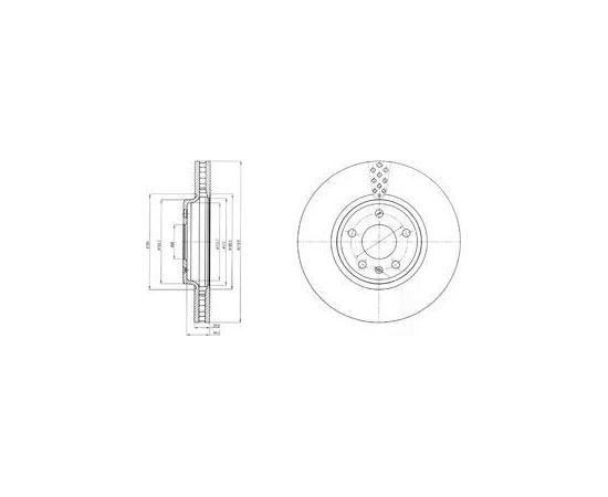 Delphi Bremžu disks BG4080