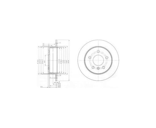 Delphi Bremžu disks BG3910C