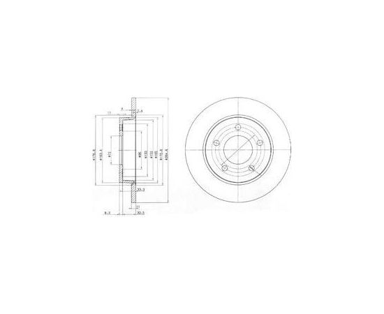 Delphi Bremžu disks BG4025