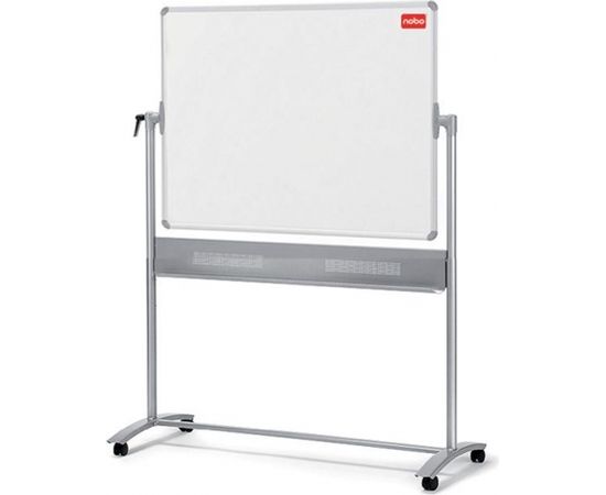 Esselte Abpusēja grozāma magnētiskā tāfele NOBO CLASSIC 150 x 120 cm, mobilais statīvs, baltā krāsa