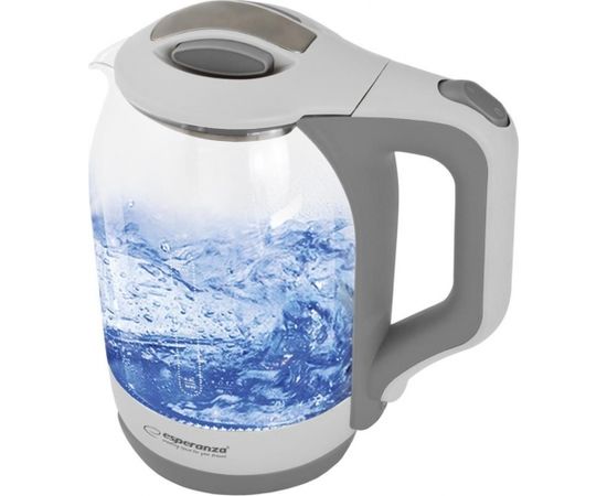 ESPERANZA EKK025W YUKON - Electric Kettle 1,7L, GLASS WITH LED LIGHT