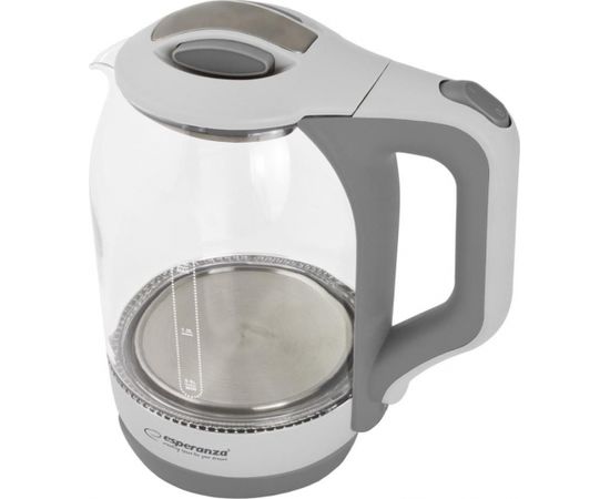 ESPERANZA EKK025W YUKON - Electric Kettle 1,7L, GLASS WITH LED LIGHT