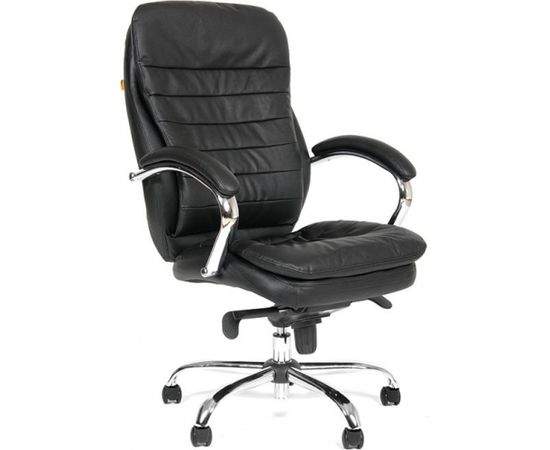 Biroja krēsls CHAIRMAN 795 melnas ādas imitācija, melna pamatne