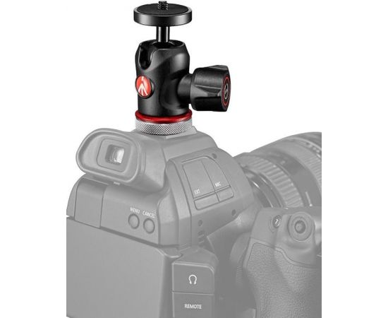 Manfrotto шариковая головка MH492LCD-BH Micro + Cold Shoe