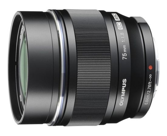 Olympus M.Zuiko Digital ED 75мм f/1.8 объектив, чёрный