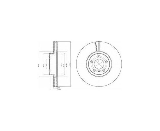 Delphi Bremžu disks BG9063C