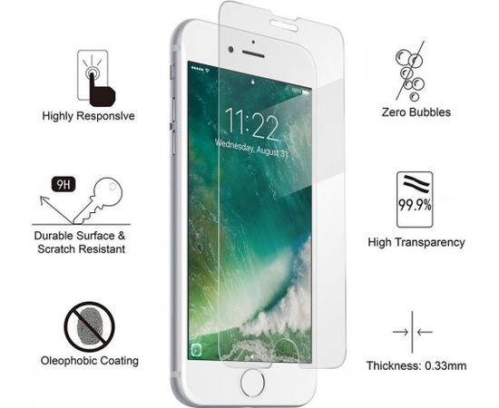 Mocco Tempered Glass Защитное стекло для экрана Apple iPhone 7 / iPhone 8