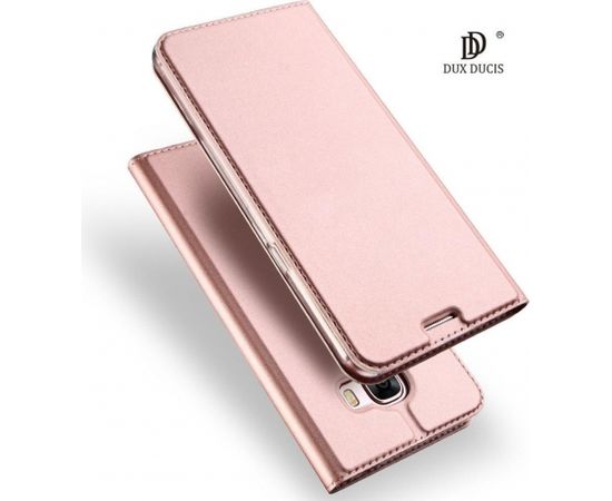 Dux Ducis Premium Magnet Case Grāmatveida Maks Telefonam Samsung A920 Galaxy A9 (2018) Rozā