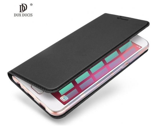 Dux Ducis Premium Magnet Case Grāmatveida Maks Telefonam Huawei Honor 7A Pelēks