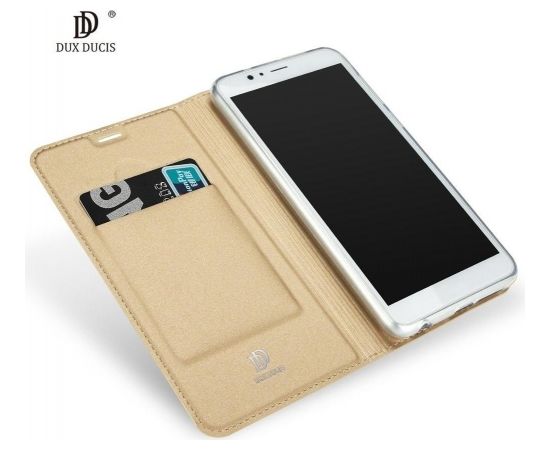 Dux Ducis Premium Magnet Case Grāmatveida Maks Telefonam Huawei Mate 10 Zeltains