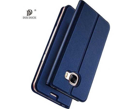 Dux Ducis Premium Magnet Case Grāmatveida Maks Telefonam Huawei Y3 (2017) Zils