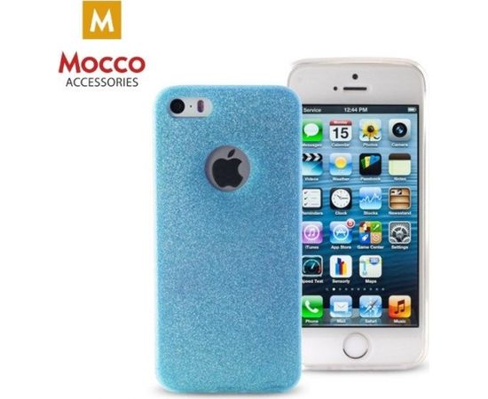 Mocco Glitter Ultra Back Case 0.3 mm Aizmugurējais Silikona Apvalks Priekš Samsung A510 Galaxy A5 (2016) Zils