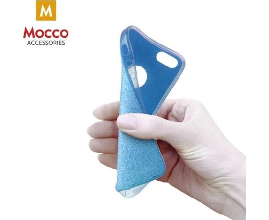 Mocco Glitter Ultra Back Case 0.3 mm Aizmugurējais Silikona Apvalks Priekš Samsung A510 Galaxy A5 (2016) Zils