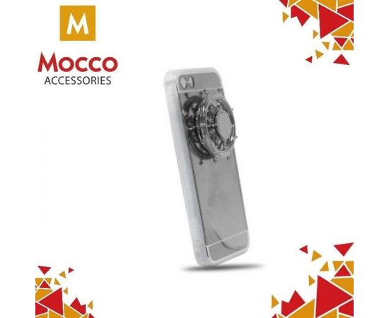 Mocco Spinner Mirror Case Plastikāta Aizmugurējais Apvalks Ar Spinneri Priekš Samsung A320 Galaxy A3 (2017) Sudraba