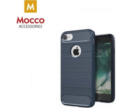 Mocco Trust Aizmugurējais Silikona Apvalks Priekš Apple iPhone X Zils