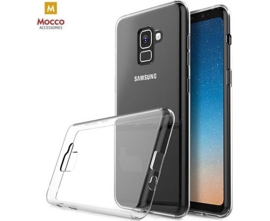 Mocco Ultra Back Case 0.3 mm Aizmugurējais Silikona Apvalks Priekš Samsung A600 Galaxy A6 (2018) Caurspīdīgs