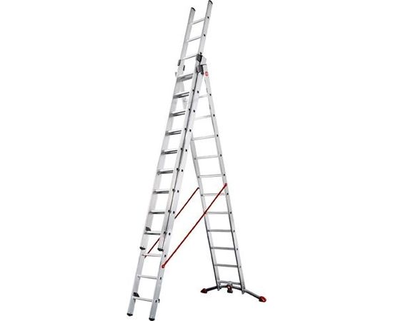 Kāpnes kombinējamās S100 Hailo ProfiLOT / alumīnija / 3x12 pakāpieni