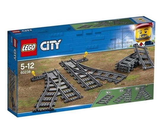 Lego City Pārmiju sliedes, no 5 līdz 12 gadiem  60238