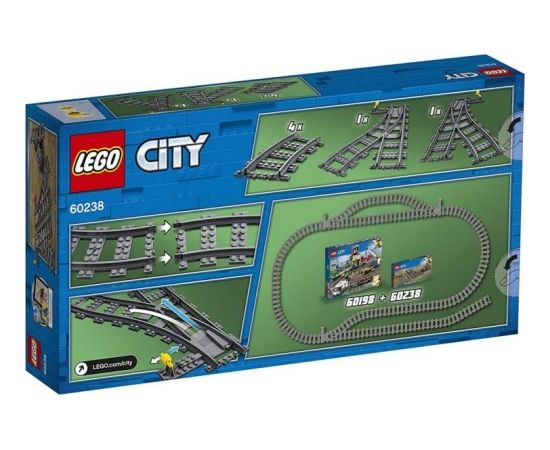 Lego City Pārmiju sliedes, no 5 līdz 12 gadiem  60238