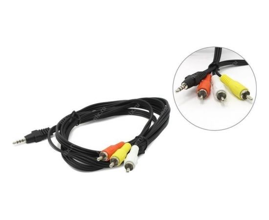 CABLE AUDIO 3.5MM 4PIN TO 3RCA/AV 2M CCA-4P2R-2M GEMBIRD