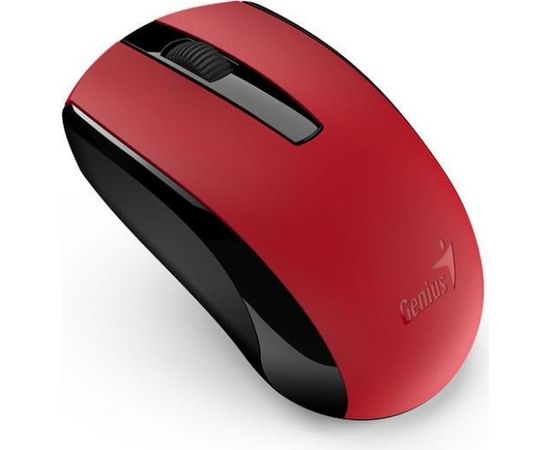 Genius optical wireless mouse ECO-8100, Red