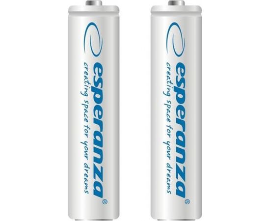 Esperanza EZA101W RECHARGEABLE BATTERIES Ni-MH AAA 1000MAH 2PCS. - WHITE